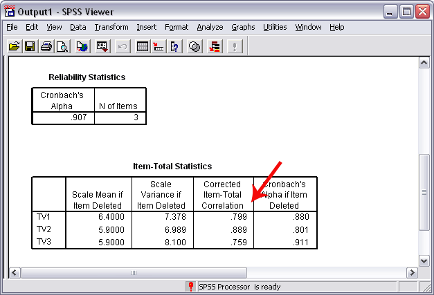 cronbach's alpha spss free