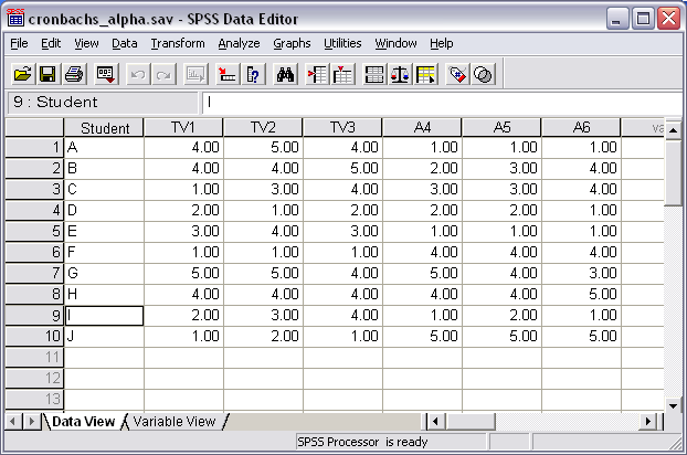 cronbach's alpha spss free